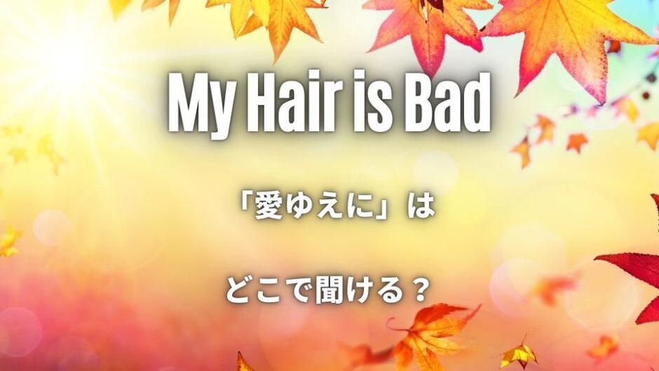 マイヘアの「愛ゆえに」はどこで聞ける？サブスクは無い？